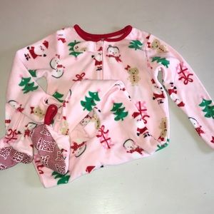 Carter's Christmas fleece pjs